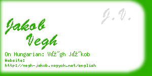 jakob vegh business card